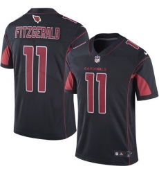 Men's Nike Arizona Cardinals #11 Larry Fitzgerald Elite Black Rush Vapor Untouchable NFL Jersey