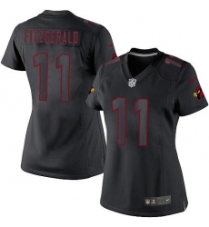 Women's Nike Arizona Cardinals #11 Larry Fitzgerald Limited Black Impact NFL Jersey