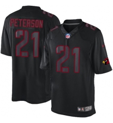 Men's Nike Arizona Cardinals #21 Patrick Peterson Limited Black Impact NFL Jersey