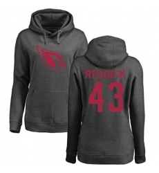 NFL Women's Nike Arizona Cardinals #43 Haason Reddick Ash One Color Pullover Hoodie