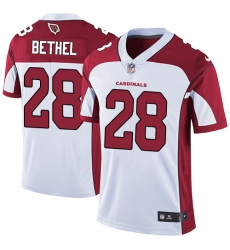 Men's Nike Arizona Cardinals #28 Justin Bethel White Vapor Untouchable Limited Player NFL Jersey