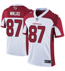Men's Nike Arizona Cardinals #87 Troy Niklas White Vapor Untouchable Limited Player NFL Jersey