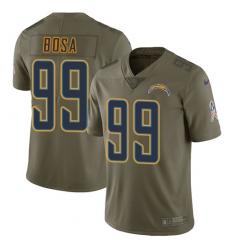 Youth Nike Los Angeles Chargers #99 Joey Bosa Limited Olive 2017 Salute to Service NFL Jersey