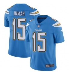 Youth Nike Los Angeles Chargers #15 Dontrelle Inman Electric Blue Alternate Vapor Untouchable Limited Player NFL Jersey
