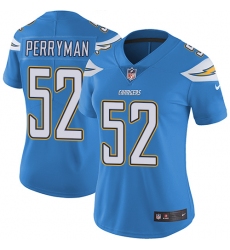 Women's Nike Los Angeles Chargers #52 Denzel Perryman Electric Blue Alternate Vapor Untouchable Limited Player NFL Jersey