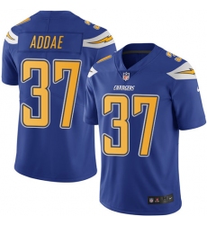 Men's Nike Los Angeles Chargers #37 Jahleel Addae Limited Electric Blue Rush Vapor Untouchable NFL Jersey
