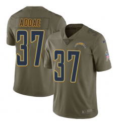Youth Nike Los Angeles Chargers #37 Jahleel Addae Limited Olive 2017 Salute to Service NFL Jersey