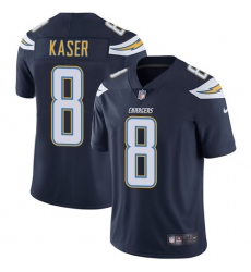 Men's Nike Los Angeles Chargers #8 Drew Kaser Navy Blue Team Color Vapor Untouchable Limited Player NFL Jersey