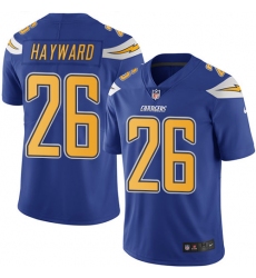 Youth Nike Los Angeles Chargers #26 Casey Hayward Limited Electric Blue Rush Vapor Untouchable NFL Jersey