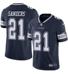 Youth Nike Dallas Cowboys #21 Deion Sanders Navy Blue Team Color Vapor Untouchable Limited Player NFL Jersey