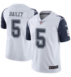 Youth Nike Dallas Cowboys #5 Dan Bailey Limited White Rush Vapor Untouchable NFL Jersey