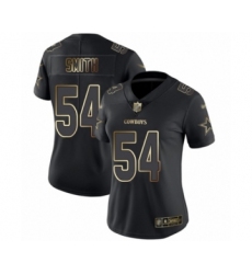 Women's Dallas Cowboys #54 Jaylon Smith Black Gold Vapor Untouchable Limited Player Football Jersey