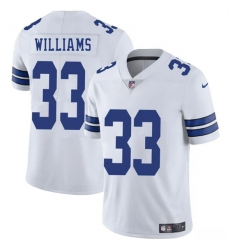 Men's Dallas Cowboys #33 Javonte Williams White 2025 Vapor Untouchable Limited Football Stitched Jersey