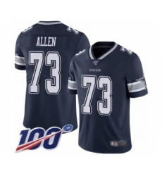 Men's Dallas Cowboys #73 Larry Allen Navy Blue Team Color Vapor Untouchable Limited Player 100th Season Football Jersey