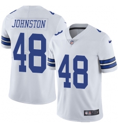 Men's Nike Dallas Cowboys #48 Daryl Johnston White Vapor Untouchable Limited Player NFL Jersey