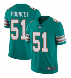 Youth Nike Miami Dolphins #51 Mike Pouncey Aqua Green Alternate Vapor Untouchable Limited Player NFL Jersey