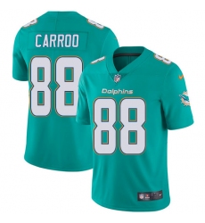 Men's Nike Miami Dolphins #88 Leonte Carroo Aqua Green Team Color Vapor Untouchable Limited Player NFL Jersey