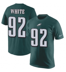 Nike Philadelphia Eagles #92 Reggie White Green Rush Pride Name & Number T-Shirt