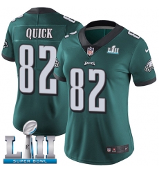 Women's Nike Philadelphia Eagles #82 Mike Quick Midnight Green Team Color Vapor Untouchable Limited Player Super Bowl LII NFL Jersey