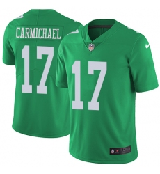Youth Nike Philadelphia Eagles #17 Harold Carmichael Limited Green Rush Vapor Untouchable NFL Jersey