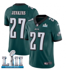 Men's Nike Philadelphia Eagles #27 Malcolm Jenkins Midnight Green Team Color Vapor Untouchable Limited Player Super Bowl LII NFL Jersey
