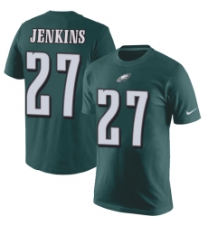 Nike Philadelphia Eagles #27 Malcolm Jenkins Green Rush Pride Name & Number T-Shirt