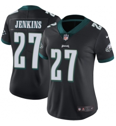 Women's Nike Philadelphia Eagles #27 Malcolm Jenkins Black Alternate Vapor Untouchable Limited Player NFL Jersey