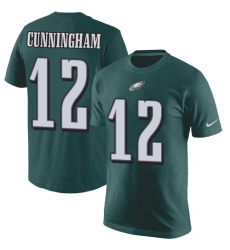 Nike Philadelphia Eagles #12 Randall Cunningham Green Rush Pride Name & Number T-Shirt