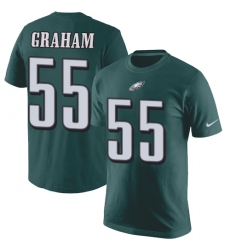 Nike Philadelphia Eagles #55 Brandon Graham Green Rush Pride Name & Number T-Shirt