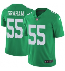 Youth Nike Philadelphia Eagles #55 Brandon Graham Limited Green Rush Vapor Untouchable NFL Jersey