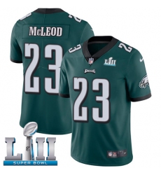 Youth Nike Philadelphia Eagles #23 Rodney McLeod Midnight Green Team Color Vapor Untouchable Limited Player Super Bowl LII NFL Jersey