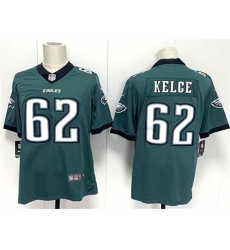 Men's Philadelphia Eagles #62 Jason Kelce Green 2024 New Vapor Untouchable Limited Football Stitched Jersey