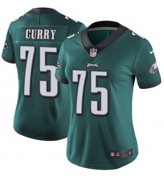 Women's Nike Philadelphia Eagles #75 Vinny Curry Midnight Green Team Color Vapor Untouchable Limited Player NFL Jersey