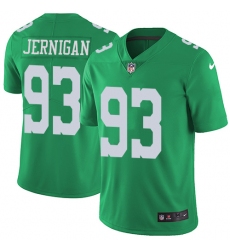 Youth Nike Philadelphia Eagles #93 Timmy Jernigan Limited Green Rush Vapor Untouchable NFL Jersey