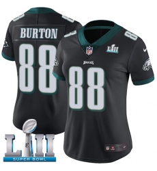 Women's Nike Philadelphia Eagles #88 Trey Burton Black Alternate Vapor Untouchable Limited Player Super Bowl LII NFL Jersey
