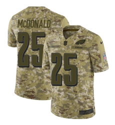 Youth Nike Philadelphia Eagles #25 Tommy McDonald Limited Camo 2018 Salute to Service NFL Jersey