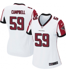 Women's Nike Atlanta Falcons #59 De'Vondre Campbell Game White NFL Jersey