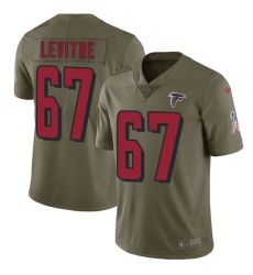 Youth Nike Atlanta Falcons #67 Andy Levitre Limited Olive 2017 Salute to Service NFL Jersey