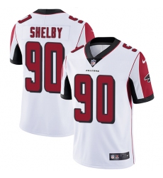 Men's Nike Atlanta Falcons #90 Derrick Shelby White Vapor Untouchable Limited Player NFL Jersey