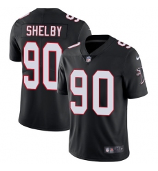Youth Nike Atlanta Falcons #90 Derrick Shelby Black Alternate Vapor Untouchable Limited Player NFL Jersey