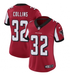 Women's Nike Atlanta Falcons #32 Jalen Collins Red Team Color Vapor Untouchable Limited Player NFL Jersey