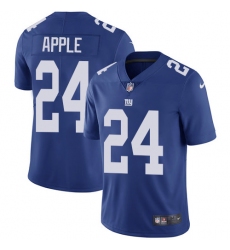 Men's Nike New York Giants #24 Eli Apple Royal Blue Team Color Vapor Untouchable Limited Player NFL Jersey