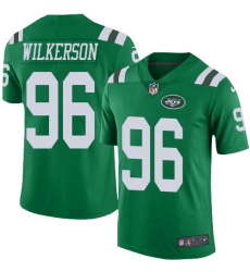 Men's Nike New York Jets #96 Muhammad Wilkerson Limited Green Rush Vapor Untouchable NFL Jersey