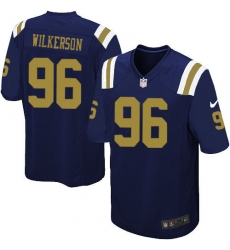 Youth Nike New York Jets #96 Muhammad Wilkerson Limited Navy Blue Alternate NFL Jersey