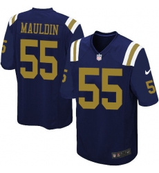 Men's Nike New York Jets #55 Lorenzo Mauldin Limited Navy Blue Alternate NFL Jersey