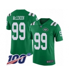 Men's New York Jets #99 Steve McLendon Limited Green Rush Vapor Untouchable 100th Season Football Jersey