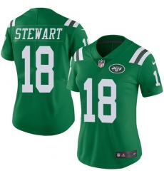 Women's Nike New York Jets #18 ArDarius Stewart Limited Green Rush Vapor Untouchable NFL Jersey