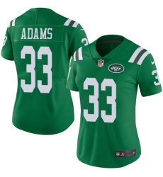 Women's Nike New York Jets #33 Jamal Adams Limited Green Rush Vapor Untouchable NFL Jersey
