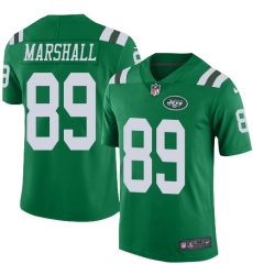 Youth Nike New York Jets #89 Jalin Marshall Limited Green Rush Vapor Untouchable NFL Jersey