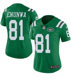 Women's Nike New York Jets #81 Quincy Enunwa Limited Green Rush Vapor Untouchable NFL Jersey
